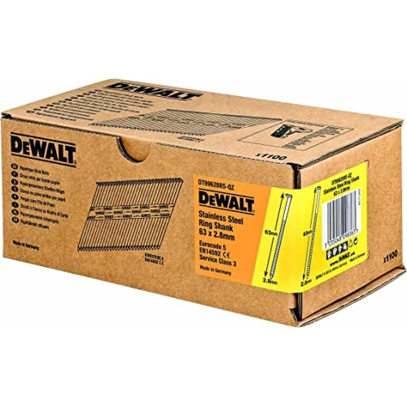 Dewalt DT99628RS 2.8 x 63 mm Stainless Steel Ring Shank Nails