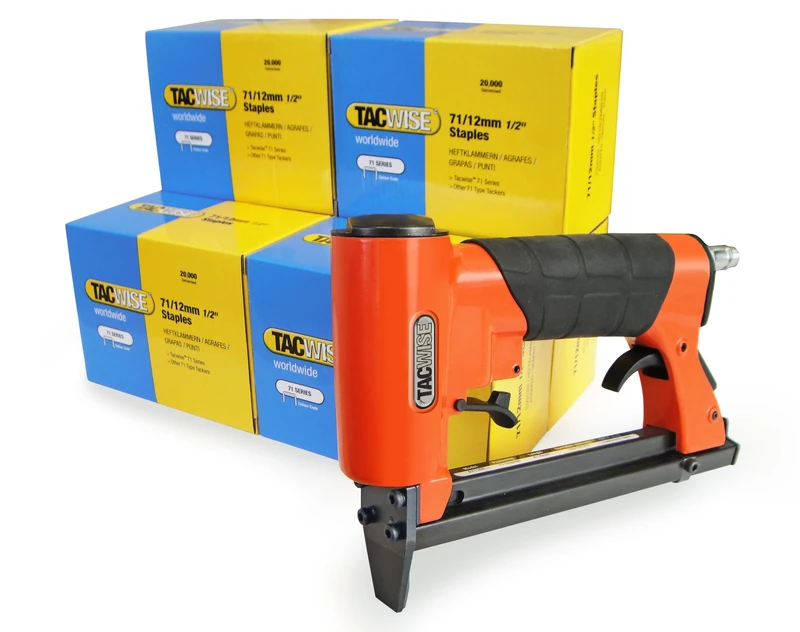 Tacwise 71 Series 12mm Staples with Upholstery/ Re-Upholstery Professional Tacker Staple Gun (Pack of 6)