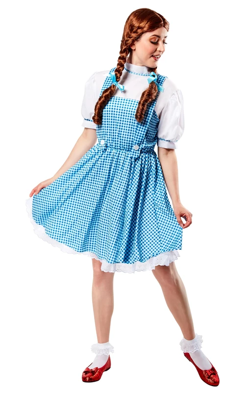 Rubies Official 887378 Wizard of Oz - Dorothy Costume - Teen - Blue/white Halloween