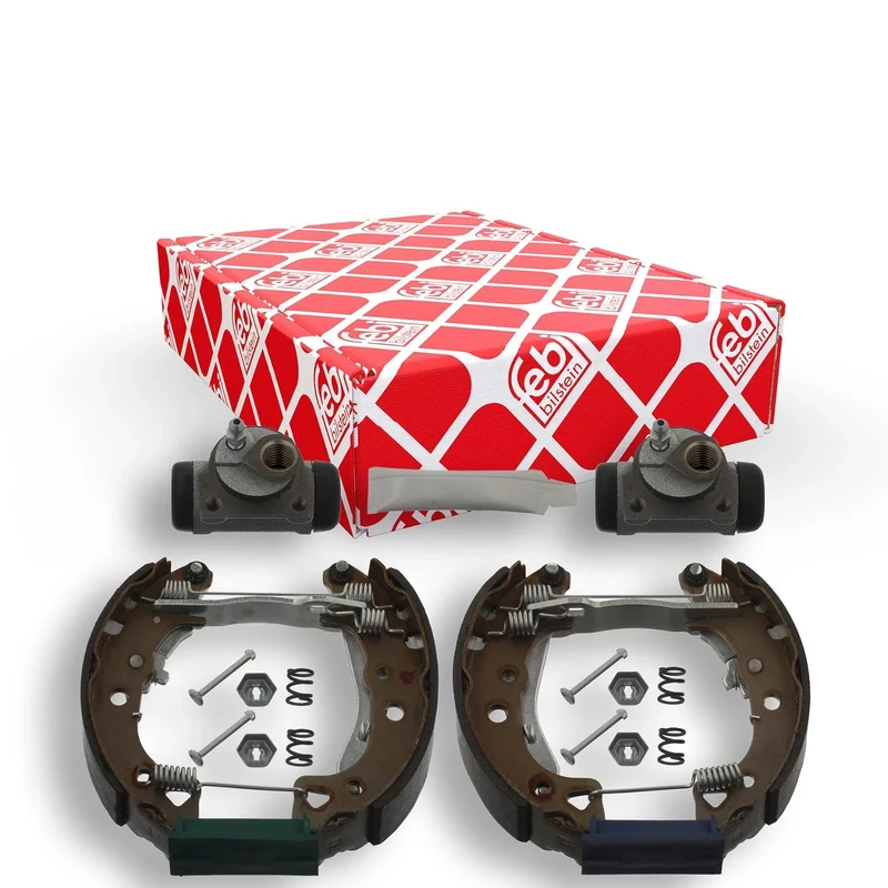 febi bilstein 37490 Brake Shoe Set with additional parts, pack of two