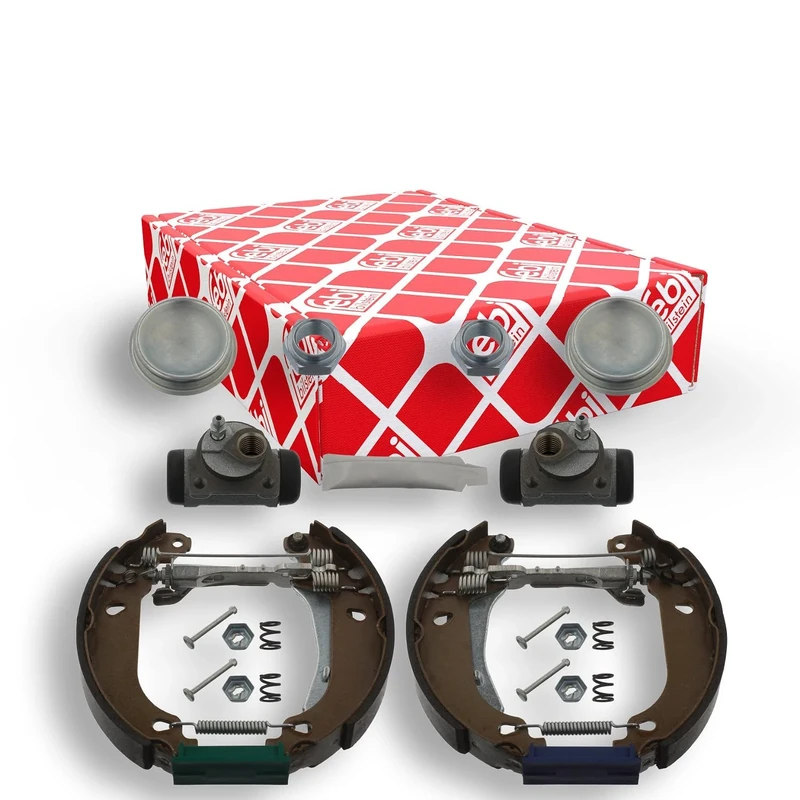 febi bilstein 37494 Brake Shoe Set with additional parts, pack of two