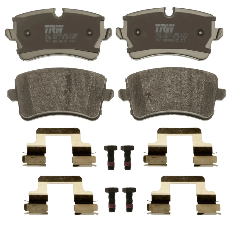 TRW GDB1866 Brake Pad Set of 4 for Audi A6 / S6 C7 (4G2, 4GC) 2010-2018 Rear Axle and other vehicles