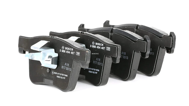 Bosch BP1408 - Brake Pads Car Front Axle - Bosch Quality - Reduced Noise and Dust - ECE-R90 Certified - Copper-Free - 1 Set of 4 Pads