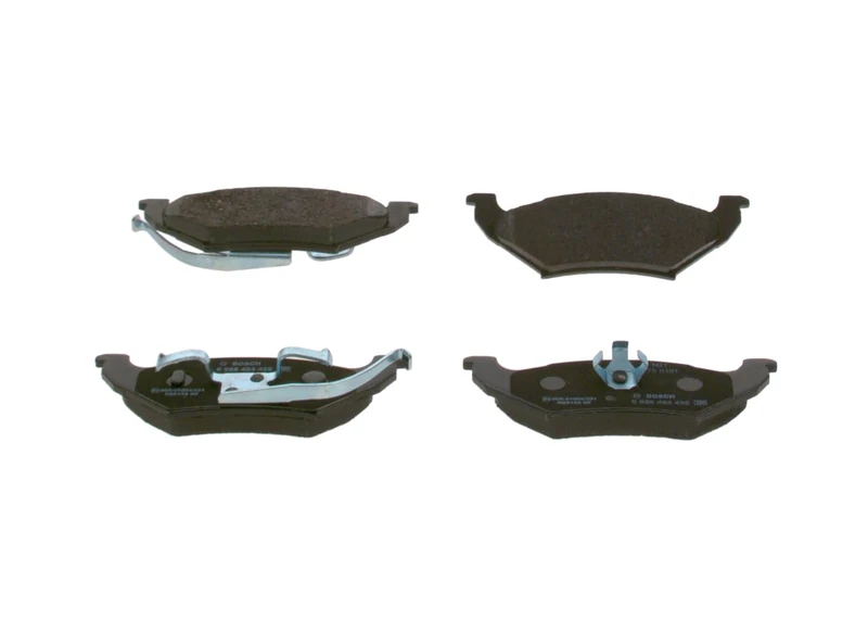 Bosch BP1424 - Brake Pads Car Rear Axle - Bosch Quality - Reduced Noise and Dust - ECE-R90 Certified - Copper-Free - 1 Set of 4 Pads