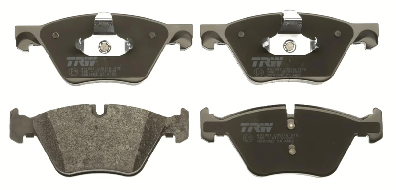 TRW GDB1882 Brake Pad Set of 4 for BMW 5 (F10) 2009-2016 Front Axle and other vehicles