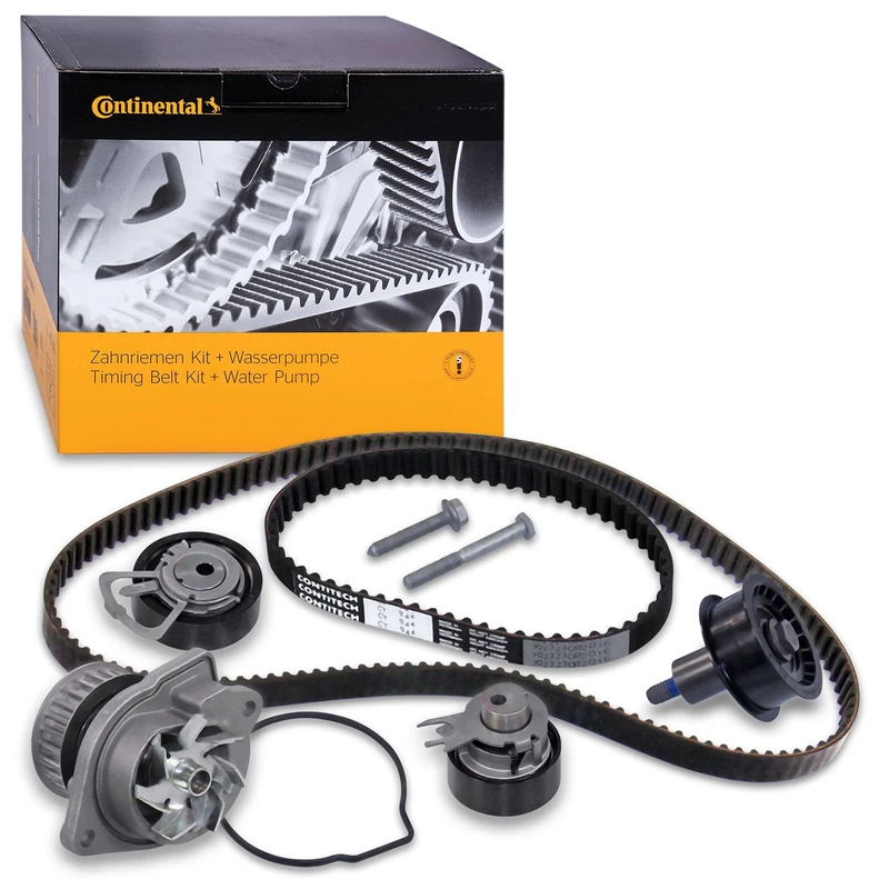 CONTITECH CT957WP3 Water Pump + Timing Belt Kit, Black