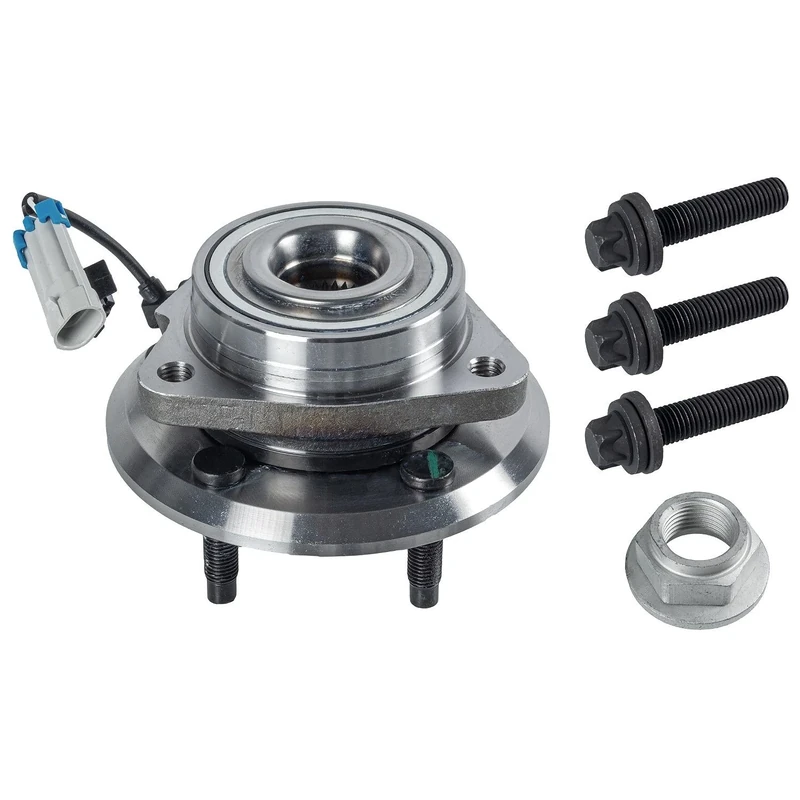 Blue Print ADG08257 Wheel Bearing Kit with wheel hub and ABS sensor, pack of one