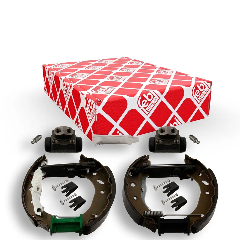 febi bilstein 37666 Brake Shoe Set with additional parts, pack of two