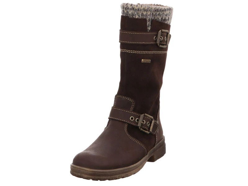 Däumling Girls' Marco RV - Alia RV Schlupfstiefel, Brown (Denver Espresso), 28 EU