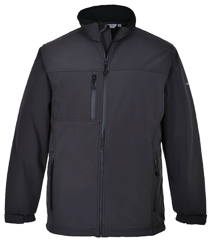 Portwest TK50 Water Resistant Windproof Softshell Jacket (3L) Grey, Medium - Image 1