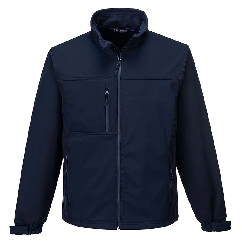 Portwest TK50 Water Resistant Windproof Softshell Jacket (3L) Navy, Small