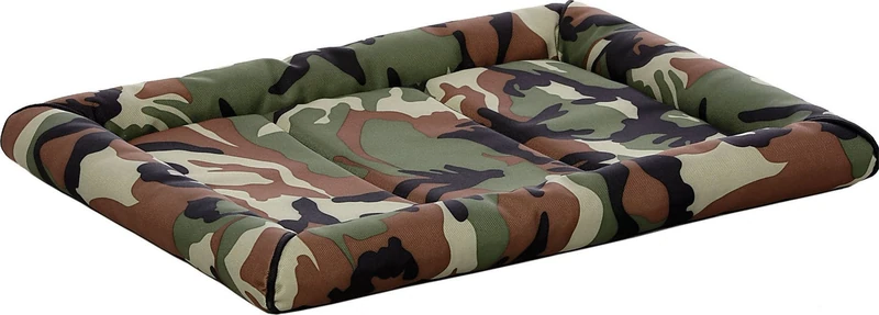 MidWest Homes for Pets Intermediate QuietTime MAXX Ultra-Rugged Dog Bed, Water & Odor Resistant, Bolstered Edge, Non-Slip Bottom, Fits 91 cm Crates, Camo