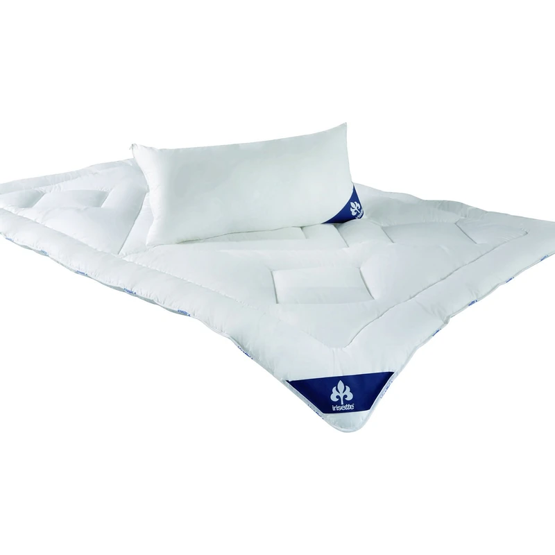 Badenia Bed Comfort Irisette Noblesse 03649900140 09625-10 4-Season Quilted White Satin Fabric, white, 135 cm x 200 cm