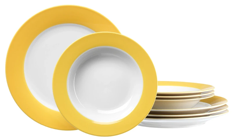 Ritzenhoff & Breker Doppio 596656 Dinner Set Set of 8 Yellow