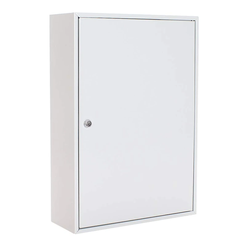 Rottner S 200 Single-Door Key Cabinet Cylinder Lock Swiveling Key Register Adjustable Hook Strips 200 Key Tags Free incl. Mounting Material