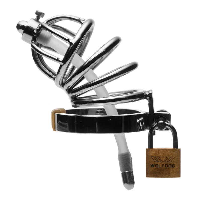 Asylum 4 Ring Locking Chastity Cage