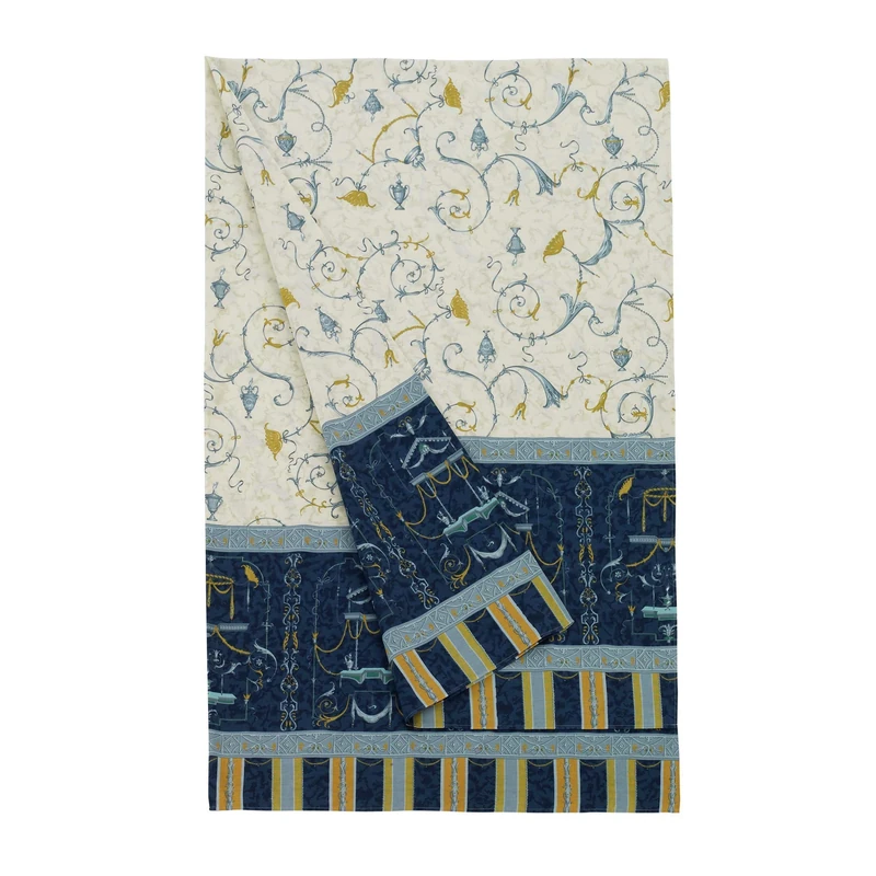 Bassetti OPLONTIS Granfoulard, Cotton, Blue, 270 x 270 x 1 cm