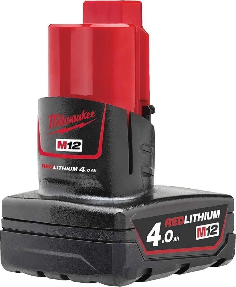 Milwaukee M12B4 4.0Ah Lithium-Ion Battery - Red