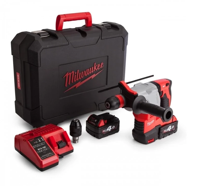 Milwaukee HD18HX402 M18 Heavy Duty SDS Plus 3-Mode Rotary Hammer with Fixtec Chuck