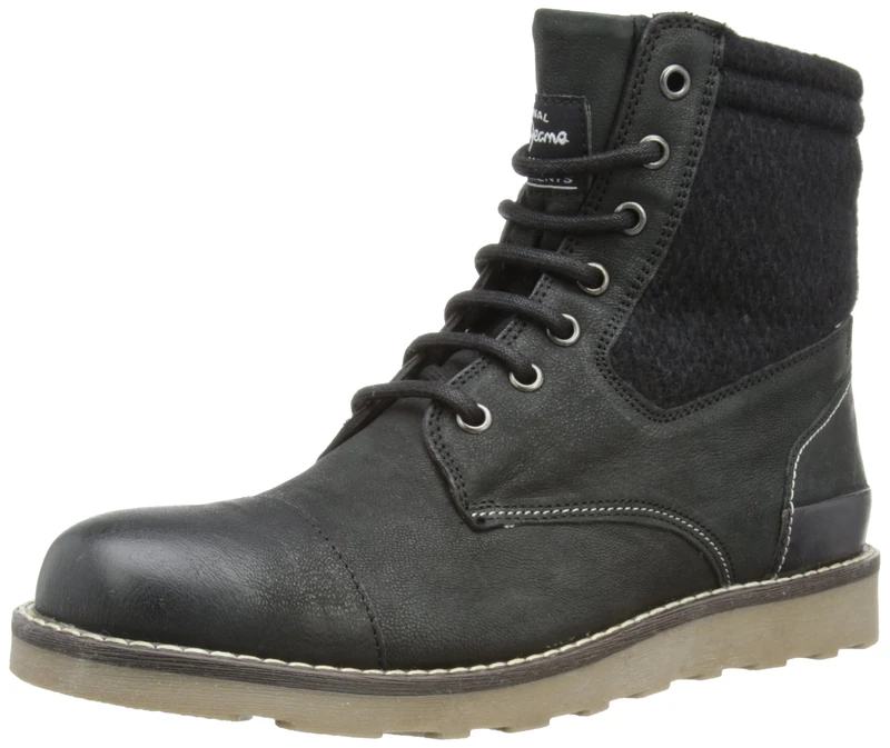 Pepe Jeans Mens Cooper Black Boots PFS50355 10 UK, 44 EU - Image 1