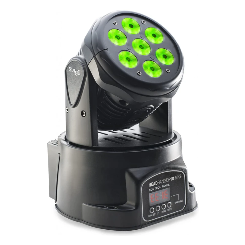 Stagg HeadBanger 10 LED moving head with 7 x 10-watt RGBW 4-in-1 LED - Image 1