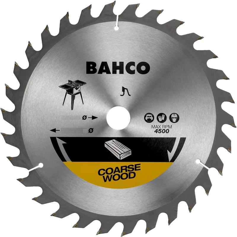Bahco 8501-40 Circular Saw Blade with 40 Teeth for Wood, 0 V, Silver, 400 mm