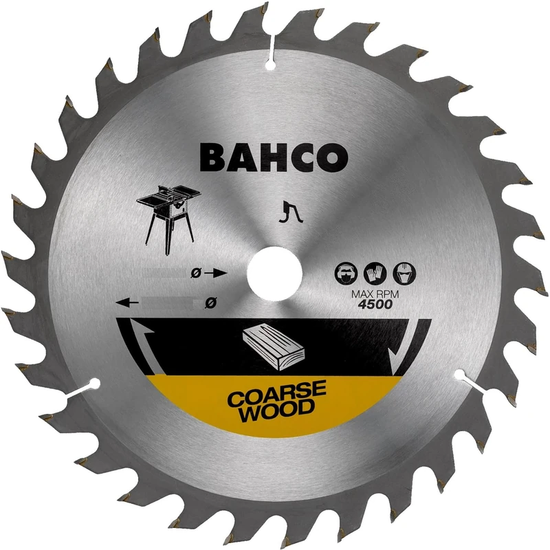 Bahco 8501-30XF Circular Saw Blade with 60 Teeth for Laminate/Hard Wood, 0 V, Silver, 300 mm