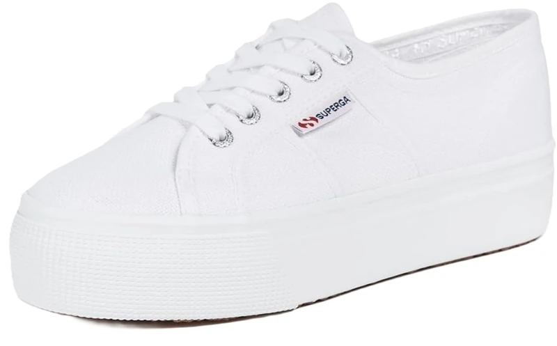 Superga Women's 2790 acotw Linea Up and Down Sneaker, White 901 White, 8 UK