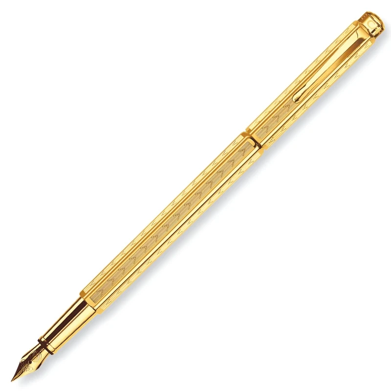 Caran d' Ache Ecridor Chevron Gilded Fountain Pen - Fine