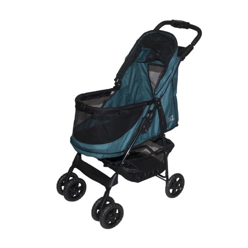 Pet Gear Happy Trails No-Zip Dog Stroller - Emerald Green