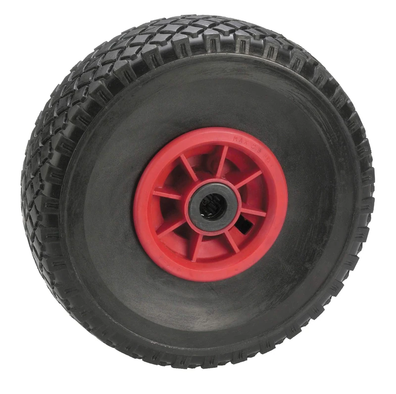 Dörner + Helmer 740310RP Puncture-Proof Wheel with Plastic Rim, Silver, 260 mm x 85 mm