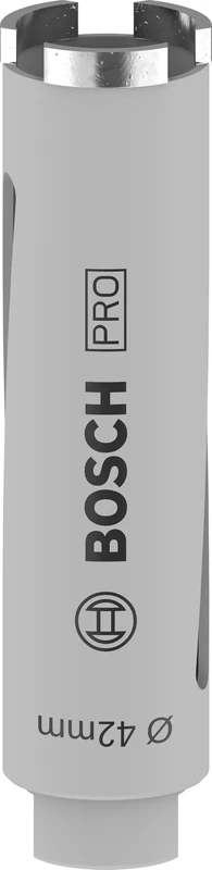 Bosch 1x PRO Multi Material Dry Diamond Core Cutters for G 1/2-Inch and Diamond Drills (for Lime and sand bricks, Brick, Ø 42 mm, Professional Accessory Diamond Drill)