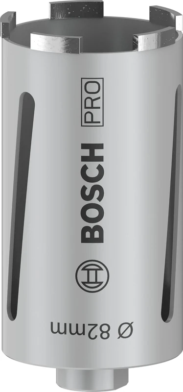 Bosch 1x PRO Multi Material Dry Diamond Core Cutters for G 1/2-Inch and Diamond Drills (for Lime and sand bricks, Brick, Ø 82 mm, Professional Accessory Diamond Drill)