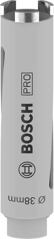 Bosch 1x PRO Multi Material Dry Diamond Core Cutters for G 1/2-Inch and Diamond Drills (for Lime and sand bricks, Brick, Ø 38 mm, Professional Accessory Diamond Drill)