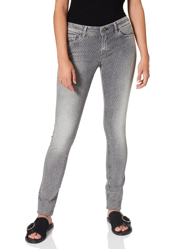 Replay Women's Skinny Fit Jeans - Grey Denim - 26/30 (Brand size: 26/30)