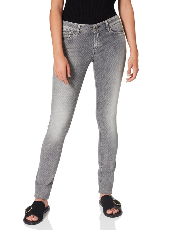 Replay Women's Skinny Fit Jeans - Grey Denim - 26/32 (Brand size: 26/32)