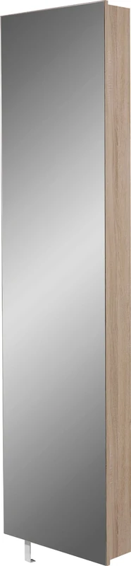 GERMANIA DIE MÖBELMACHER Germania Rotary Shoe Cabinet with Mirror, Wall-Mounted, Sonoma Oak Repro, 50 x 195 x 18 cm