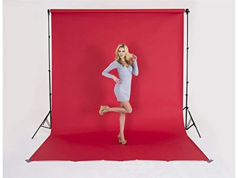 Manfrotto Solo Background Support, Red, Metal, 6.56' x 9.84', Backdrop, Support Stands, Photography Studio
