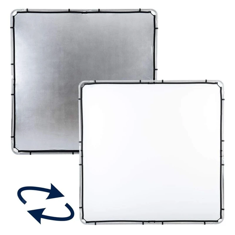 Manfrotto LL LR82231R Skylite Rapid Large Fabric - 2 x 2 m, Silver/White