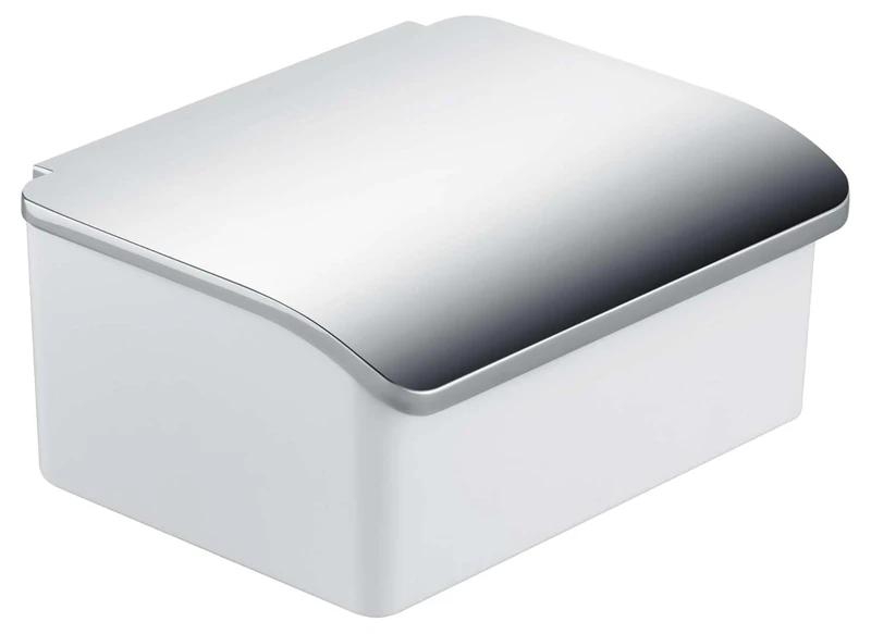 Keuco Elegance 11667013000 Moist Tissue Box Chrome-Plated / Porcelain White