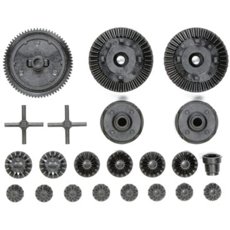 Tamiya 300051531 TT-02 G-Parts Gearbox - Silver Grey