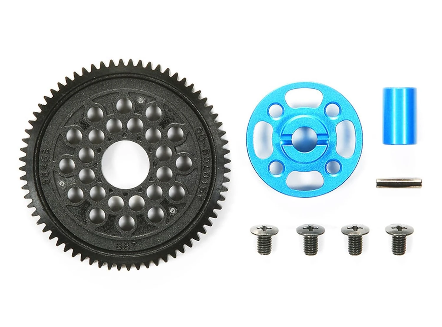 TAMIYA TAM54500 300054500 - TT-02 High Speed Gear Set 68 Turn, Black