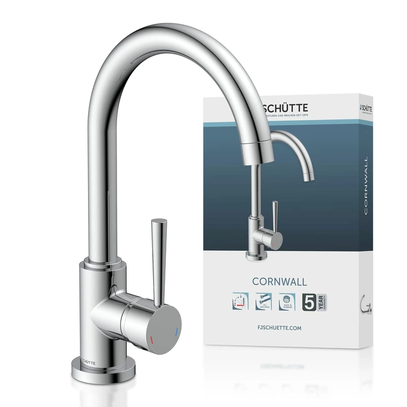 Hoga Cornwall 79116 Wash Basin Fitting with Fast Drainage Chrome