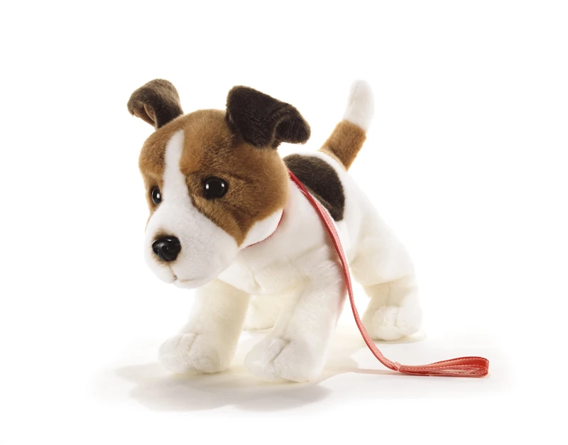 Plush and Company Dogs Milo Jrt with Leash Plush Toy, 32 cm