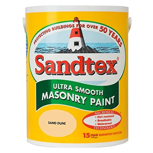 Sandtex masonry paint, 5 litres, ultra smooth brickwork, multicolour