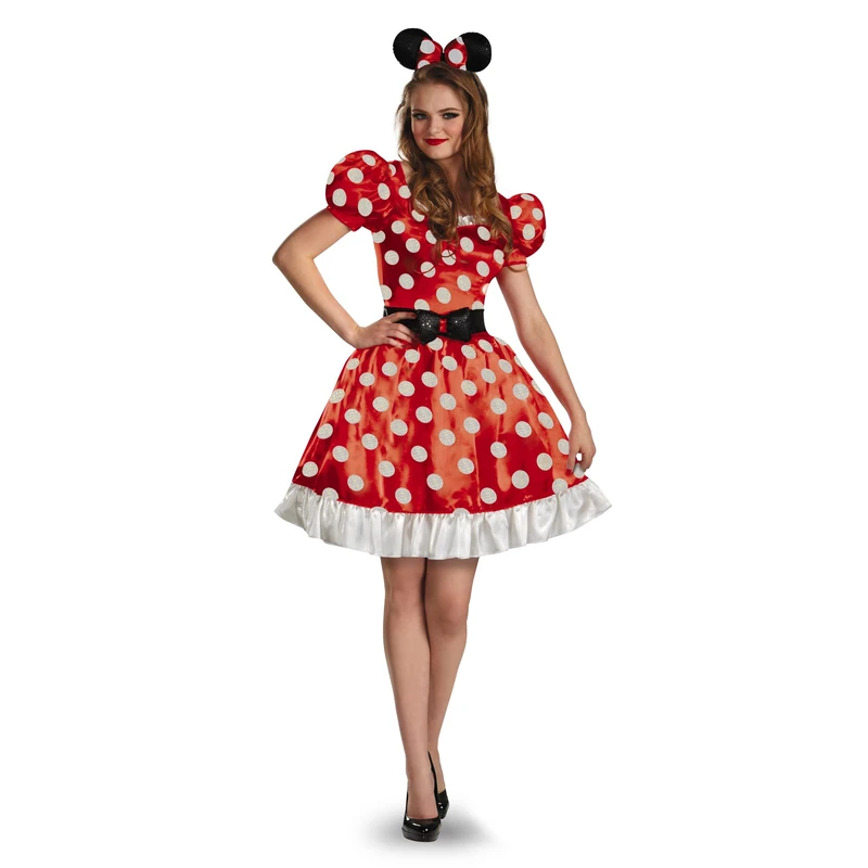 Disguise 58791F Disney Red Minnie Mouse Classic Costume, Extra Large (18-20), XL (18-20) - Image 1