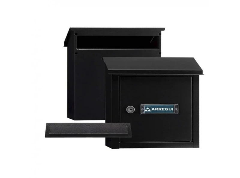 Arregui Letter Flap and Interior Post Box - Black
