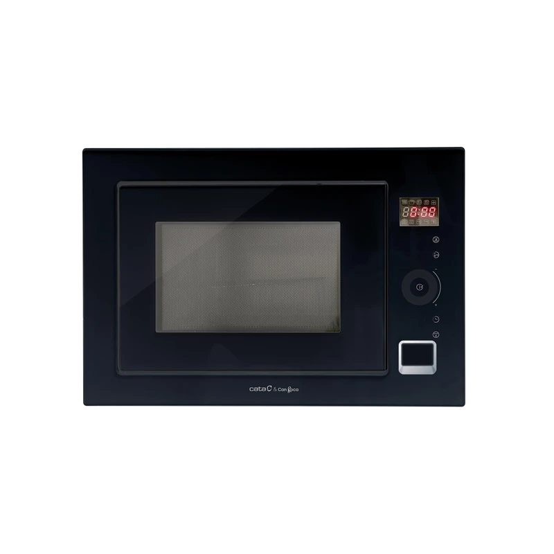 Cata & Can Roca Built-In Microwave, Capacity 25 L, Model MC 25 GTC BK, Timer, Microwave with Grill, Width 60 cm, Black Glass
