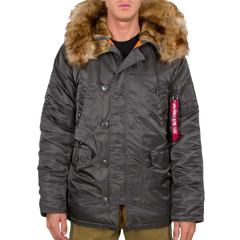 Alpha Industries Men's N-3B VF 59 Rep.Grey S