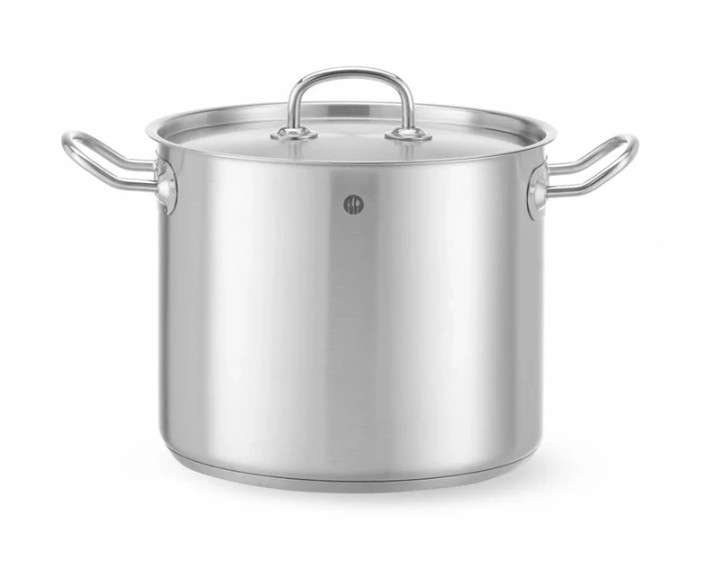 HENDI Stew pan high, with lid, Kitchen Line, ⌀240x(H)200 mm, 9 L